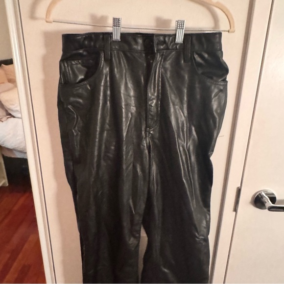 ABERCROMBIE curve love skinny high rise vegan leather pants - Picture 3 of 7